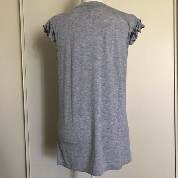Grey Ruffled Top - Picture 3 of 6